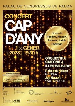 Cartel del concierto de Fin de Año de la Sinfónica de Baleares.