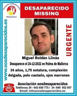Hallado Miguel Roldán Llinás tras varios días desaparecido.
