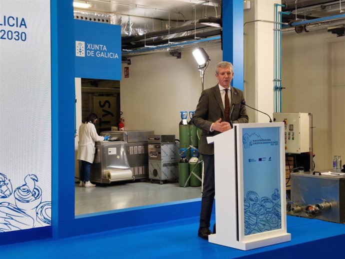 Alfonso Rueda este miércoles en Vigo.