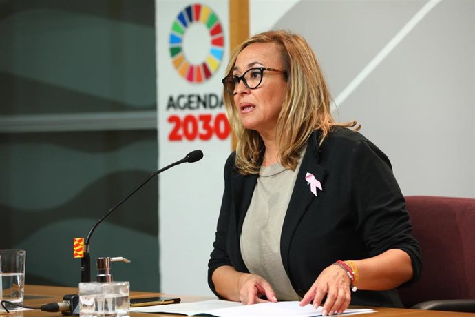 Archivo - La consejera de Presidencia del Gobierno de Aragón, Mayte Pérez.