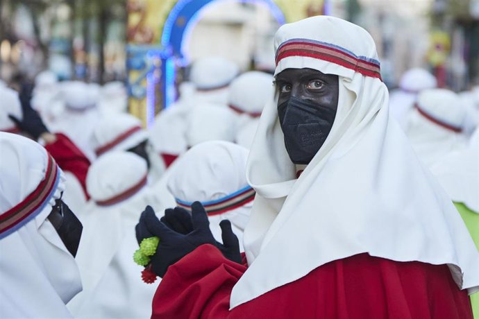 Archivo - Un beduino del cortejo del Heraldo Real en Sevilla. 