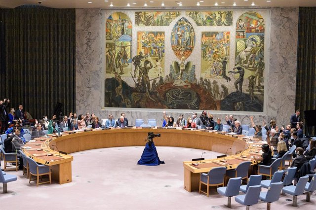 Archivo - Una reunión del Consejo de Seguridad de la ONU