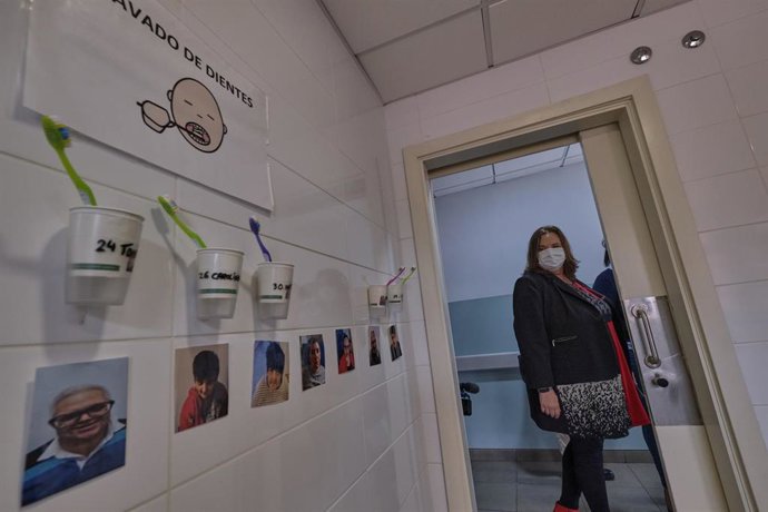 La consejera de Acción Social del Cabildo de Tenerife, Marian Franquet, en un recurso de l centro de San Juan de Dios para personas con discapacidad intelectual