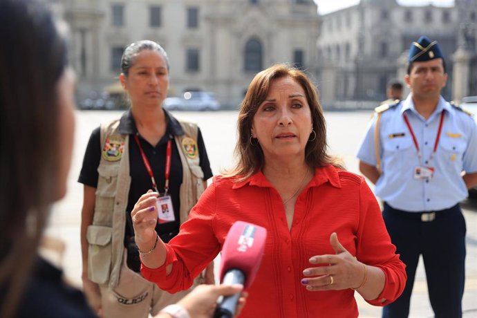 La presidenta de Perú, Dina Boluarte.