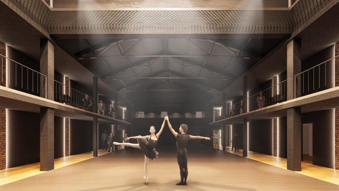 Recreación del futuro centro de producción de Artes Escénicas Bombalino