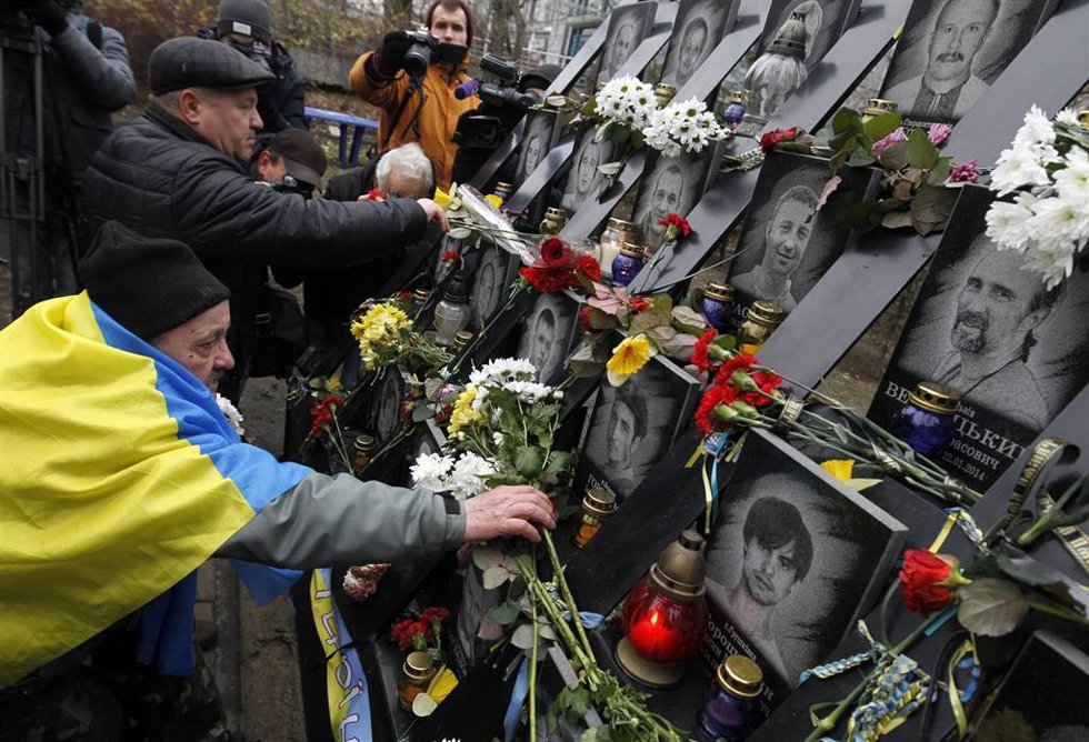 Archivo - Memorial por las víctimas de las protestas del Euromadian.