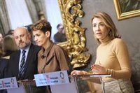 Raquel Sánchez dice que 2023 será "crucial" para el TAV en Navarra: "Todos los tramos estarán en obras o finalizados"