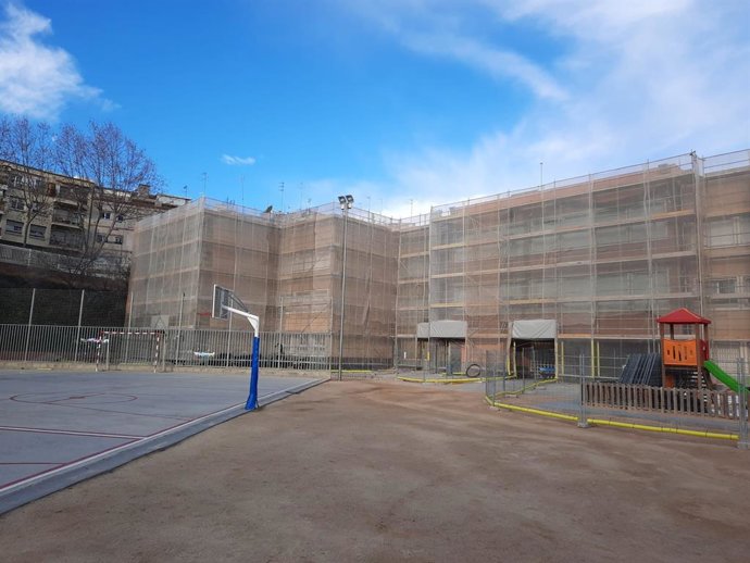 Archivo - Imatge d'arxiu d'unes obres en un centre educatiu