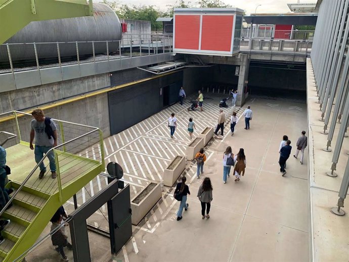 Archivo - Interior de Palmas Altas, que se convertirá en sede de la Ciudad de la Justicia. 