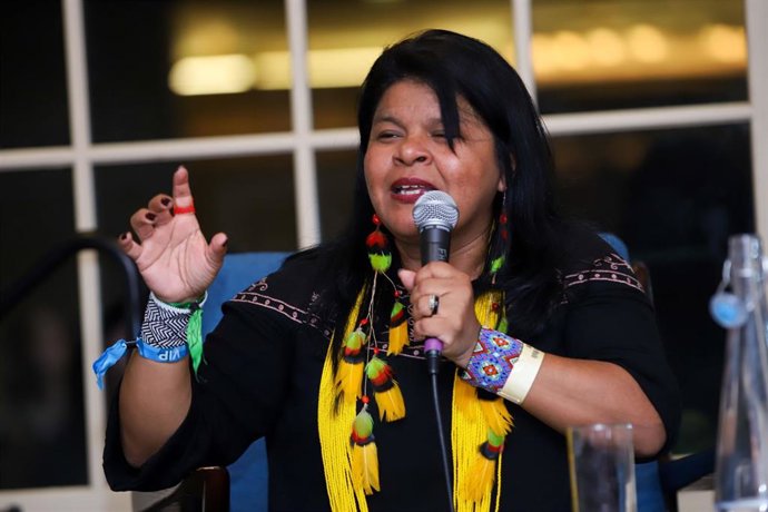 Sonia Guajajara, ministra de los Pueblos Originarios de Brasil.