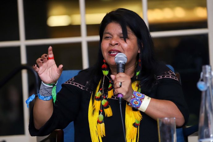 Sonia Guajajara, ministra de los Pueblos Originarios de Brasil.
