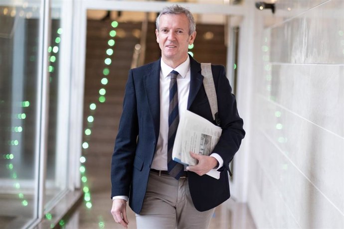 Rueda, antes de la reunión del Consello de la Xunta.