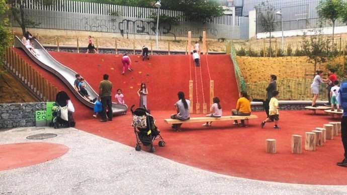 Archivo - Imatge d'un parc infantil de Barcelona