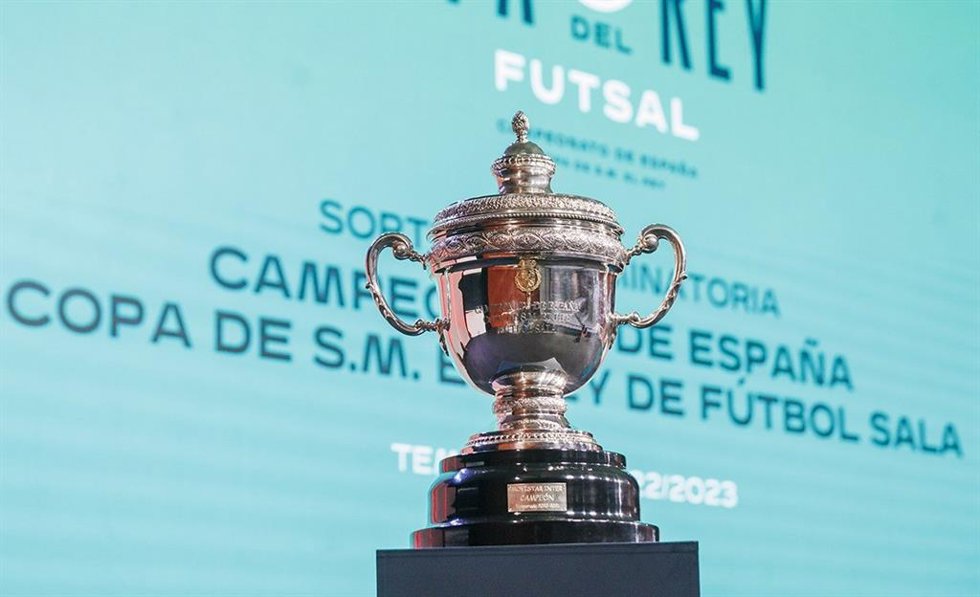 Trofeo de la Copa del Rey de fútbol sala.