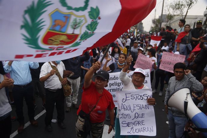 Protestas en Perú en las últimas semanas, que afectan a la evolución económica del país