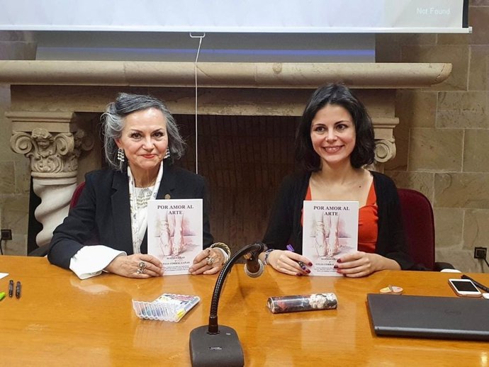 La pintora Alicia Cañas y su hija, la escritora Celia Corral, autoras del libro 'Por amor al arte'