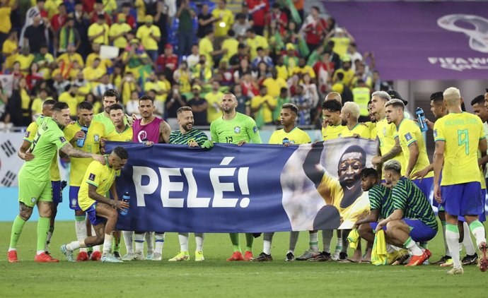 Homenaje a Pelé durante el Mundial de Catar 2022