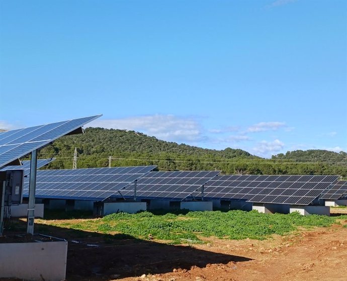 Planta solar de Endesa en Ca Na Lloreta (Alcúdia).