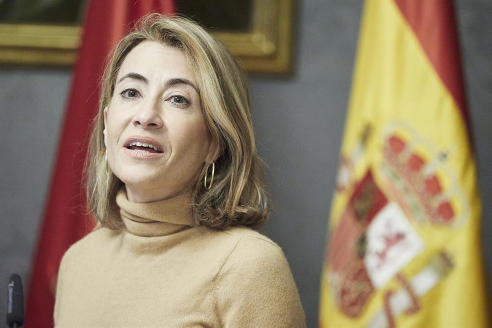 La ministra de Transportes, Movilidad y Agenda Urbana, Raquel Sánchez,