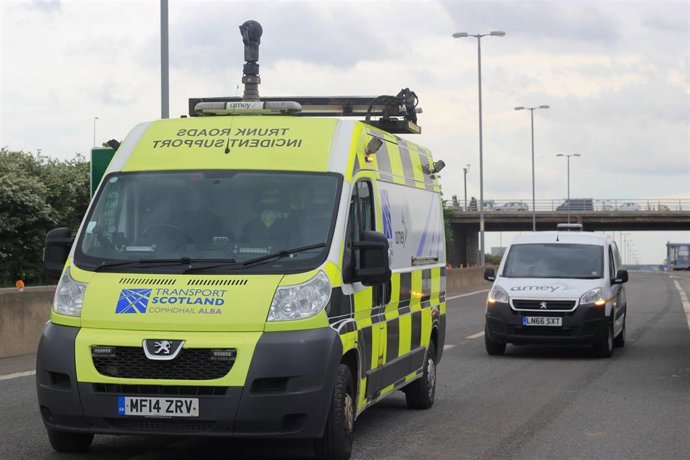 Archivo - Trabajos de Amey (Ferrovial ) en la red de carreteras de Escocia