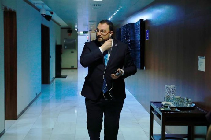 El presidente asturiano, Adrián Barbón.