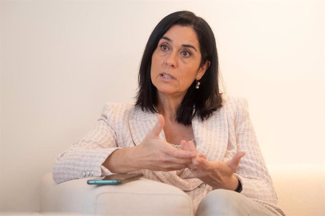 Archivo - La secretaria general del PP gallego, Paula Prado, durante una entrevista para Europa Press en la sede del PPdG, a 21 de octubre de 2022, en Santiago de Compostela, A Coruña, Galicia (España). Paula Prado fue diputada en el Parlamento de Galicia