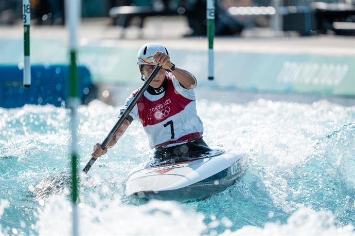 Archivo - La española Nuria Vilarrubla en una eliminatoria de Canoa fenenina de Piragüismo eslalon en los Juegos Olímpicos de Tokio
