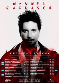 Manuel Carrasco actuará en Córdoba el 6 de octubre y anuncia una segunda fecha en Huelva el 30 de junio