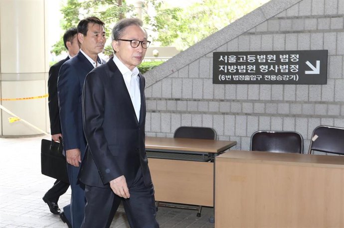 Archivo - El expresidente de Corea del Sur Lee Myung Bak 