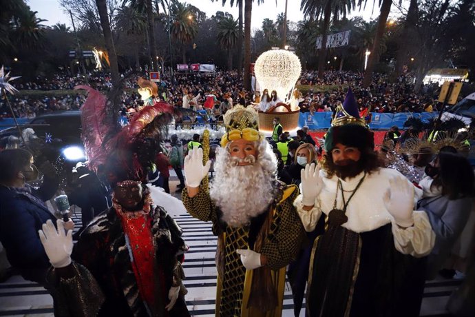 Archivo - Detalle de la Cabalgata de Reyes Magos, a 5 de enero de 2022 en Málaga