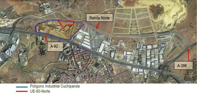 Alcalá de Guadaíra impulsa una nueva zona industrial en Cuchipanda, entre la A-92 y la Ronda Norte