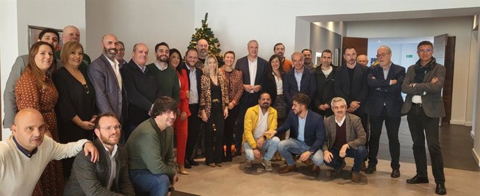 Ruiz Boix en el desayuno navideño con periodistas del Campo de Gibraltar.