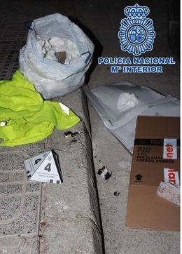 Restos en el lugar del incendio