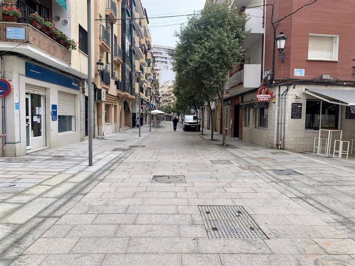 Cruce de la calle Cardenal Cisneros de Huelva