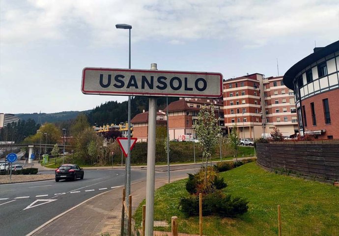 Archivo - Cartel de Usansolo