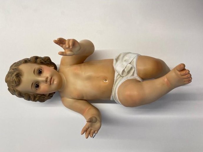 El niño Jesús del pesebre de Barber del Valls (Barcelona)