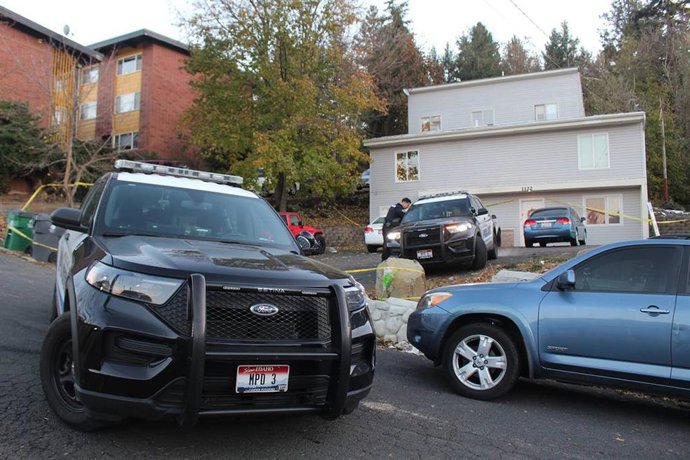 Archivo - Policía de Idaho en la localidad de Moscú