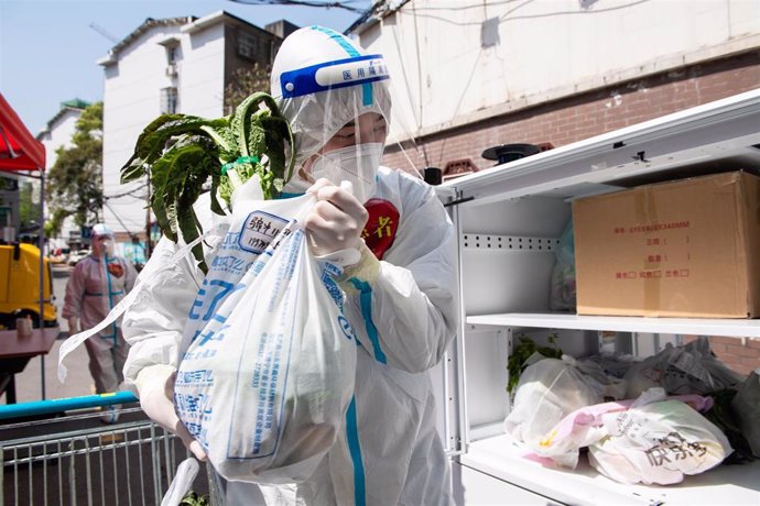 Archivo - Medidas contra la pandemia de COVID-19 en Changsha, China