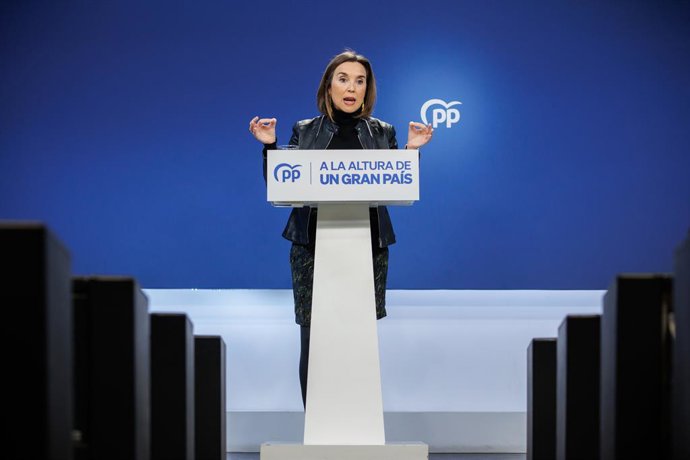 La secretaria general del Partido Popular y portavoz del PP en el Congreso, Cuca Gamarra