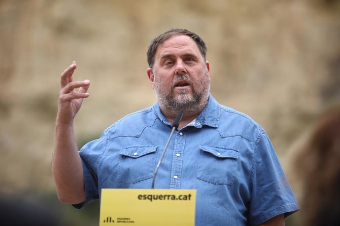 Archivo - Arxivo - El president d'Esquerra Republicana, Oriol Junqueras