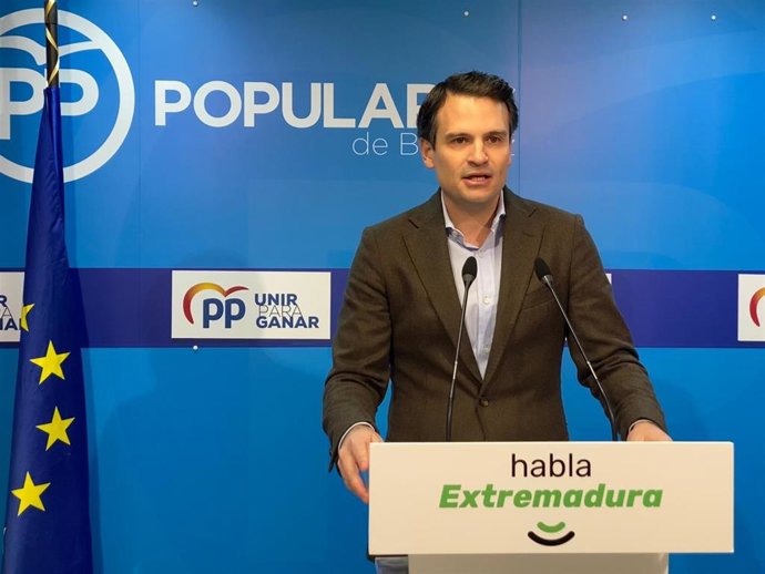 El secretario general del PP de Extremadura, Abel Bautista.