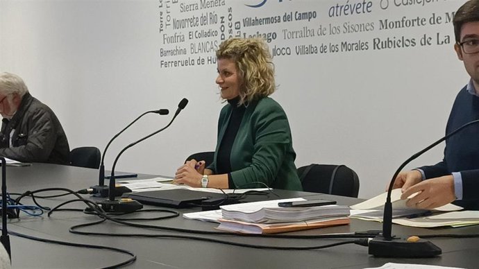 La presidenta de la Comarca del Jiloca, Yolanda Domingo.