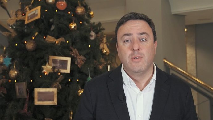 Valentín González Formoso na felicitación do 2023 do PSdeG.