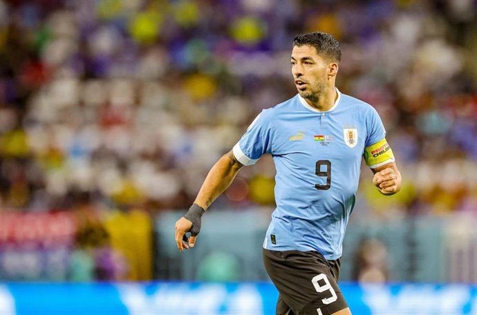 Luis Suarez (9) of Uruguay during the FIFA World Cup 2022, Group H football match between Ghana and Uruguay on December 2, 2022 at Al-Janoub Stadium in Al-Wakrah, Qatar - Photo Nigel Keene / ProSportsImages / DPPI