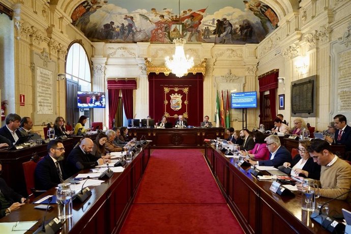 El Pleno del Ayuntamiento de Málaga en foto de archivo