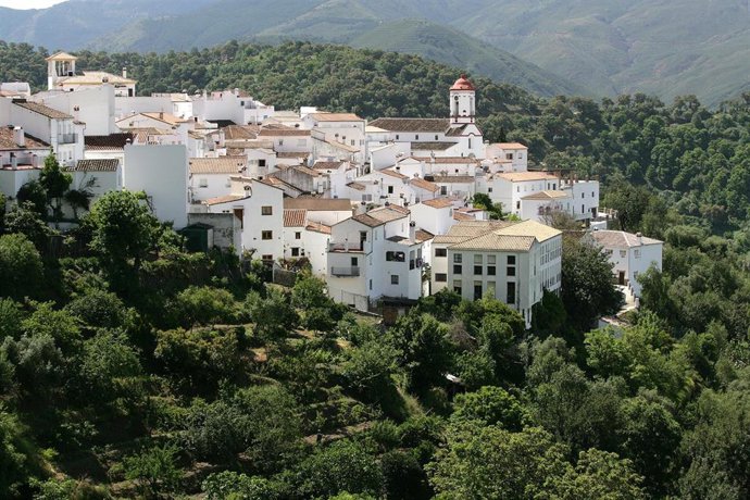 Vistas de Genalguacil en una imagen de archivo 