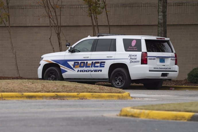Un coche de Policía en Hoover,  Alabama (EEUU)