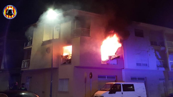Incendido de un vivienda en Bellreguard