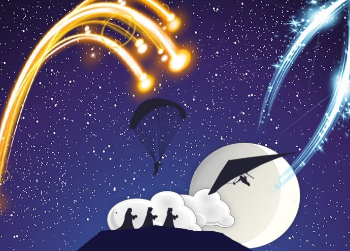 Cartel de la cabalgata aérea de Alarilla.