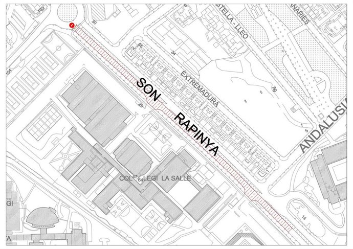Tramo 1 de la renovación del pavimento del Camí de Son Rapinya